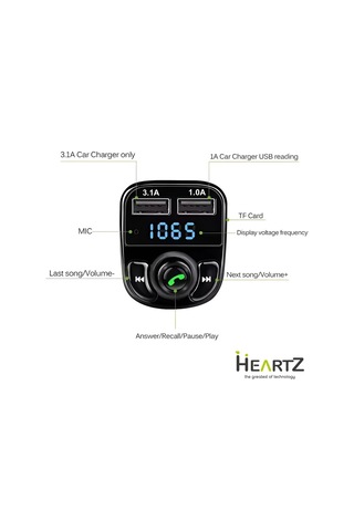 Lexroo Fm Transmitter Modulator Araç Fast Quıck Charge Hızlı Şarj Flash Bellek Micro Sd Mp3 Player