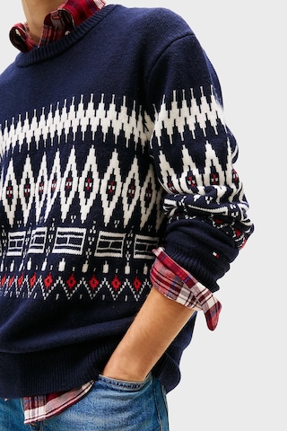Tommy Hilfiger Erkek Kazak Mw0mw40844 0a4 Lacivert-beyaz Lacivert-beyaz