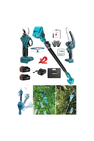 Stilmax STL2100TB 2'li Teleskopik Bağ Makaslı Dal Budama Seti