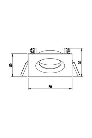 Jh608 S Siyah Kare Sabit Spot