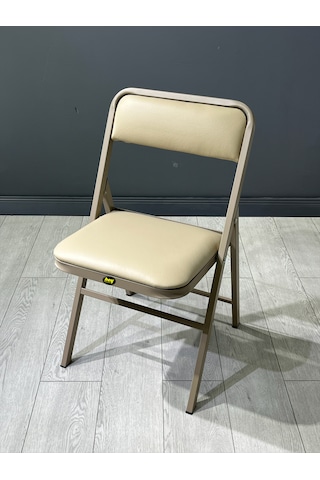 Katlanır Kamp Sandalyesi Cappuccino Piknik Sandalyesi Kapuçino Deri Cappuccino