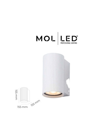 Molled Aura Serisi Beyaz Dekoratif Gu10 Duylu Aplik - Mol8102