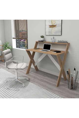 X Ayaklı Ders Çalışma Masası Bilgisayar Masası 50x90 Cm Çam