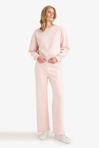 Defacto Straight Fit Basic Düz Cepli Yüksek Bel Kalın Eşofman Altı B8571ax25aupn364 Pembe