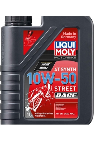 Liqui Moly Motosiklet Motor Yağı 10W-50 4T %100 Sentetik Street Race 1 L Liqui Moly Motosiklet Motor Yağı 10W-50 4T %100 Sentetik Street Race 1 L