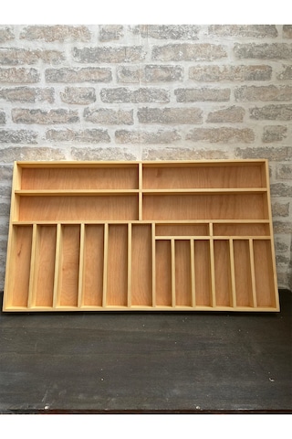 80x45 Cm Ayfiwood Ahşap Kaşıklık Çekmece İçi Yemek Takımı Ve Servis Gereçleri Düzenleyici Organizer