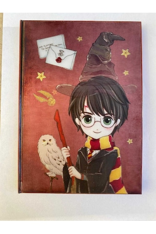 Harry Potter Kalemli Günlük Seti Bordo