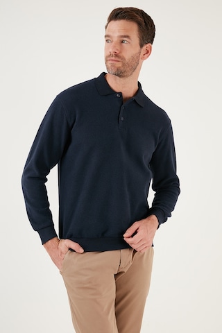 Buratti Pamuk Karışımlı Regular Fit Erkek Polo Yaka Kazak 456223 Lacivert