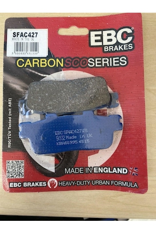 Ebc Sfac427 2020-2025 Sym Joymax Z Plus 250 Uyumlu Arka Fren Balatası Karbon Balata