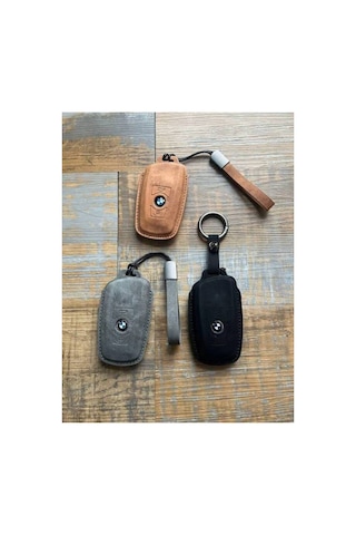 Bmw 1 Seri,3seri,5seri,f01,f10,f20,,f30 Vb.smart Deri Anahtar Kılıfı 1.kalite - Yeşil