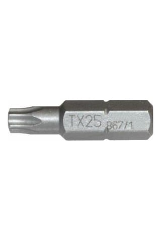 Format 867/1 T25x25 Mm 1/4'' Torx Bits Uç