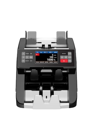 Hms-kaan Pro Black Printer Lı Para Sayma Makinesi 25 Ülkeli 1+1 Müşteri Ekranlı