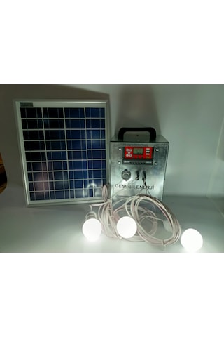 Gesper Energy Taşınabilir Solar Aydınlatma Sistemi 3 Lambalı