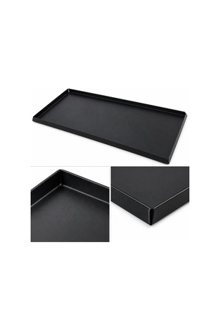 Fida Teflon Teşhir Tavası Destekli 40x25 Cm Siyah