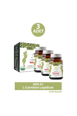 Hhs A1 L-carnitine Lepidium 30 Kapsül 3 Adet