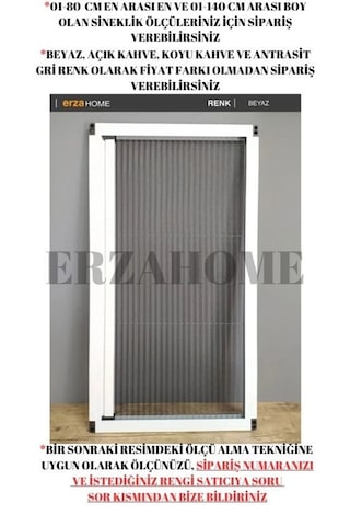 Plise Sineklik Pileli Sürgülü Pencere Sinekliği Akordiyo