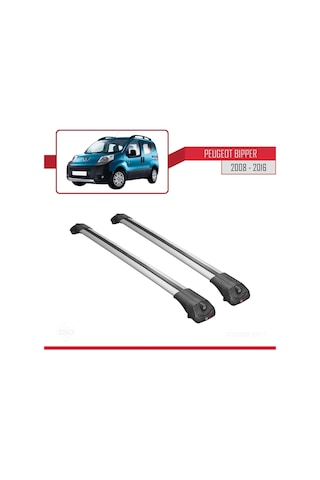 Peugeot Bipper 2008-2016 Arası İle Uyumlu Ace-1 Ara Atkı Tavan Barı Gri