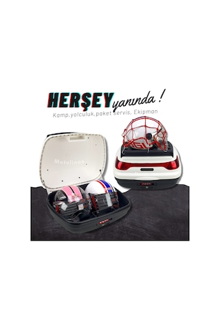 WOGEN 52 LT MOTOSİKLET ARKA ÇANTA ÜST BAGAJ+SIRT DAYAMA BYZ