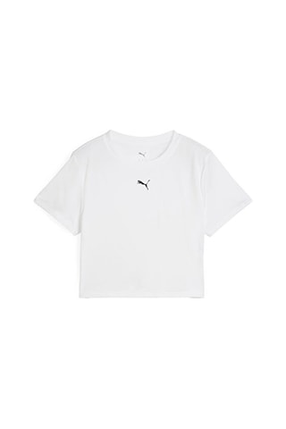Puma Tad Essentıal W Baby Tee Kadın Antrenman Tişörtü 52589402 Beyaz