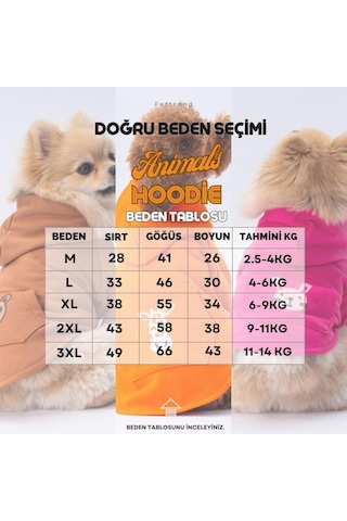 Sincap Kanguru Cepli Hoodie Kedi-köpek Hoodie- Sweatshirt Kedi Köpek Kıyafeti