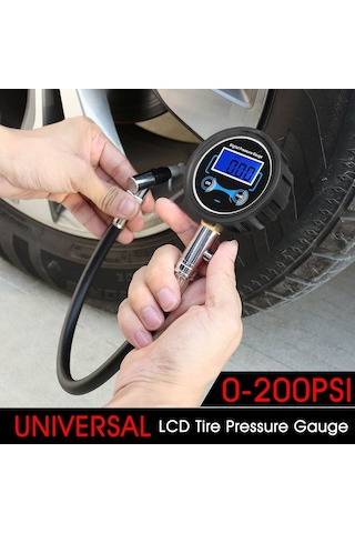 4 Adet Değiştirilebilir Dijital Lcd Lastik Lastik Hava Pompası Basınç Göstergesi Test Cihazı