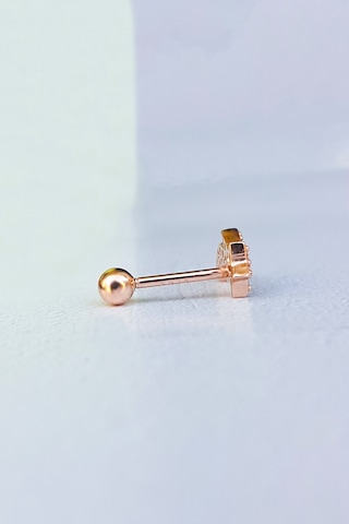 Ithal Aries Gümüş Piercing Küpe-6997 Gümüş