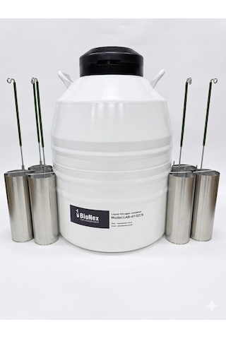 Sıvı Azot Tankı 47 Litre 6 Kanişterli