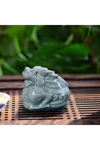 Lijinxu Magideal Seramik Çay Evcil Hayvan Sevimli Sanat El Ejderha
