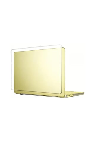 Macbook İle Uyumlu Şeffaf Kapak Kılıf Neo 13 İnç A3404 İçin Tasalanmış, Şeffaf Parlak Premium Sert K