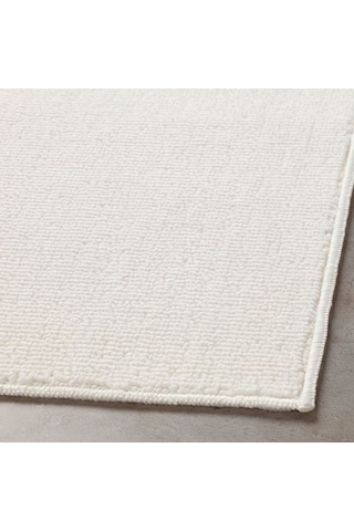 40x60 cm Banyo Paspası Beyaz İnce 40x60 cm Banyo Paspas Kaydırmaz Beyaz