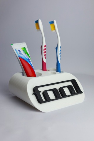 Tool - Dekoratif Diş Fırçalık Beyaz