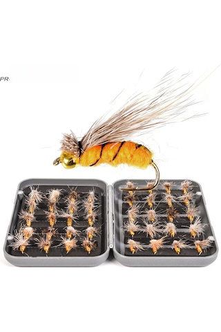 Reedark Leo A6 Model Uçak Olta İğneleri - Büyük Böcek Taklitli, 40 Adet Kutulu, Dayanıklı Malzeme, Tüm Su Tiplerinde Kullanım