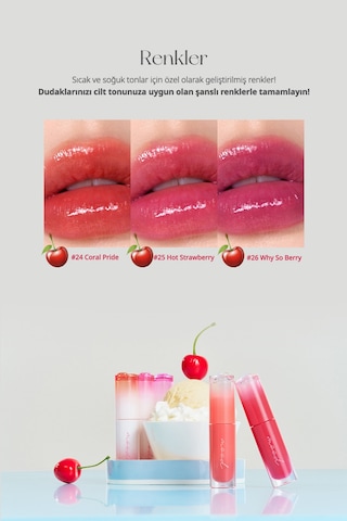 Peripera Ink Mood Glowy Tint 25 Hot Strawberry Soda Cafe