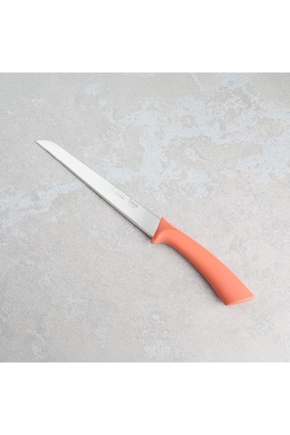 Aryıldız Mira Tırtıklı Ekmek Bıçağı Somon 17 Cm Renkli