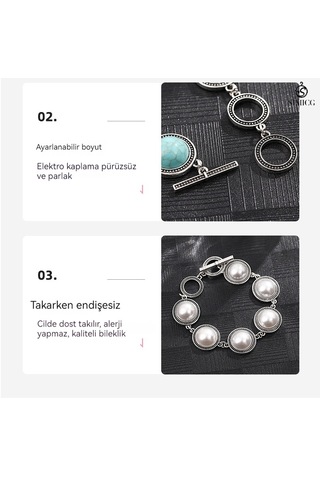 Bohem Etnik Tarzı Turkuaz El Takısı Klasik Açık Lüks Kırmızı Turkuaz Beyaz