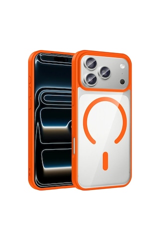 Apple Uyumlu iPhone 17 Pro Kılıf M-safe Wireless Şarj Özellikli Silikon Ege Kapak