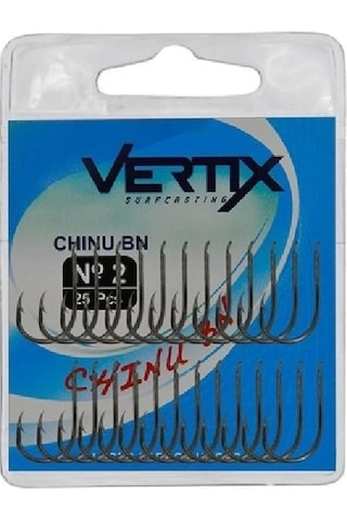 Vertix 58010 Chinu Bn Siyah Olta İğnesi 25 Li Paket No:1