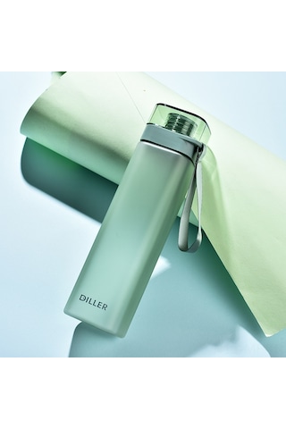 Mufunye Sağlıklı Yaşam İçin Dayanıklı Pc Materyal, Spor Ve Üniversite Kullanıma Uygun 550ml Yeşil Taşınabilir Su Bardağı Yeşil