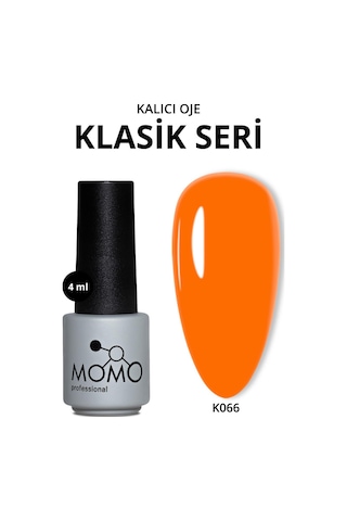 Momo Professional Kalıcı Oje K066 Turuncu 4 Ml