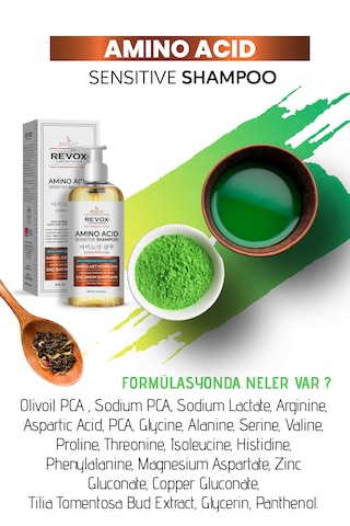 Amino Asit Sensitive Şampuan Dökülme Karşıtı Hızlı Uzama Etkili Dolgunlaştırıcı Nemlendirici Dökülen