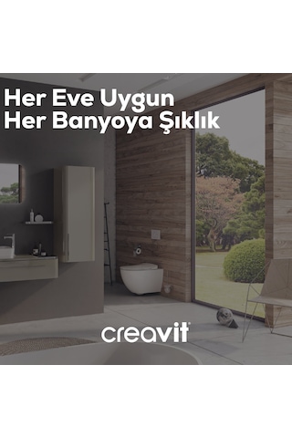 Creavit Çöp Kovası 12 Lt Pedallı Krom