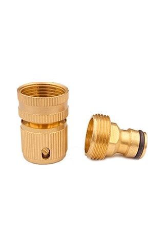 Qingmipy 3/4" Pirinç Bahçe Hortumu Bağlantısı - Su Geçirmez Ve Dayanıklı Diğer