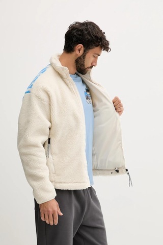 Napapijri T-fiemme Erkek Polar Ceket-30432 Beyaz