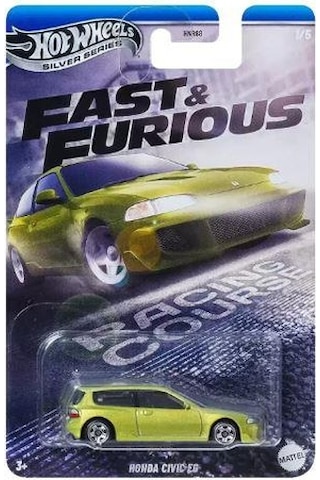 Hot Wheels Silver Series Fast & Furious Honda Cıvıc Eg Hnr88 Jby39 Çok Renkli