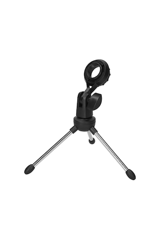 Samdoo Siyah Mikrofon Masaüstü Tripodu: Katlanabilir, Hafif Ve Ayarlanabilir Yüksek Dayanıklı Konferans/canlı Yayın Stendi