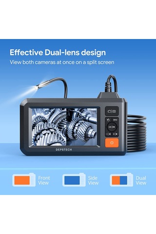 Depstech DS300 7.9mm Dual Lens 4.3 LCD 1080P 5M Yılan Kamera