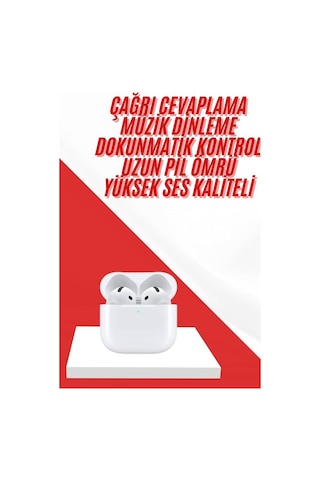 Kablolu Kulakiçi Kulaklık 4.nesil Bluetooth Kulaklık Yüksek Ses Kaliteli Dokunmatik Kontrol Özellikli Belirtilmemiş