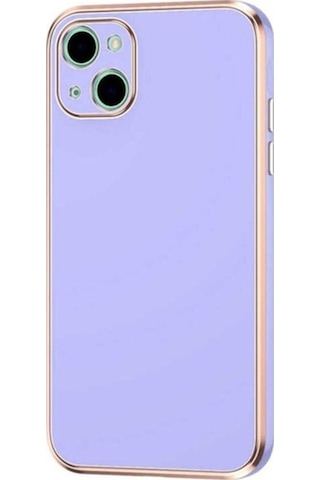 Apple Uyumlu iPhone 13 Kılıf Zore Bark Kapak Mor
