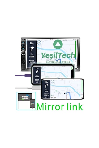 Kingwin  Oto Teyp 7 İnc+Geri Görüş Kamerası Bluetooth Mp5