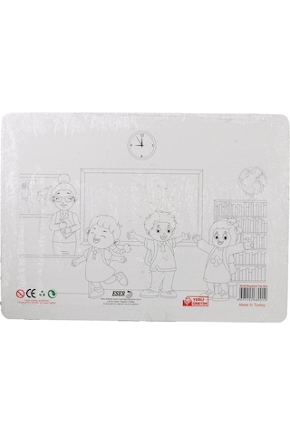 36 Parça Çocuk Puzzle + Boyama Öğrenciler Sınıfta